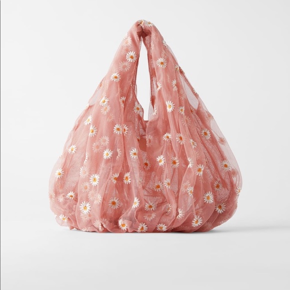 Zara Handbags - Zara Blogger Fav Daisy embroider Tulle.